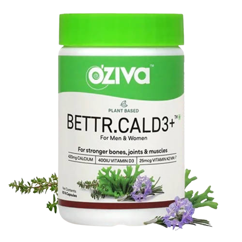 OZiva Plant Based Bettr.CalD3+ Capsules For Men And Women - Distacart