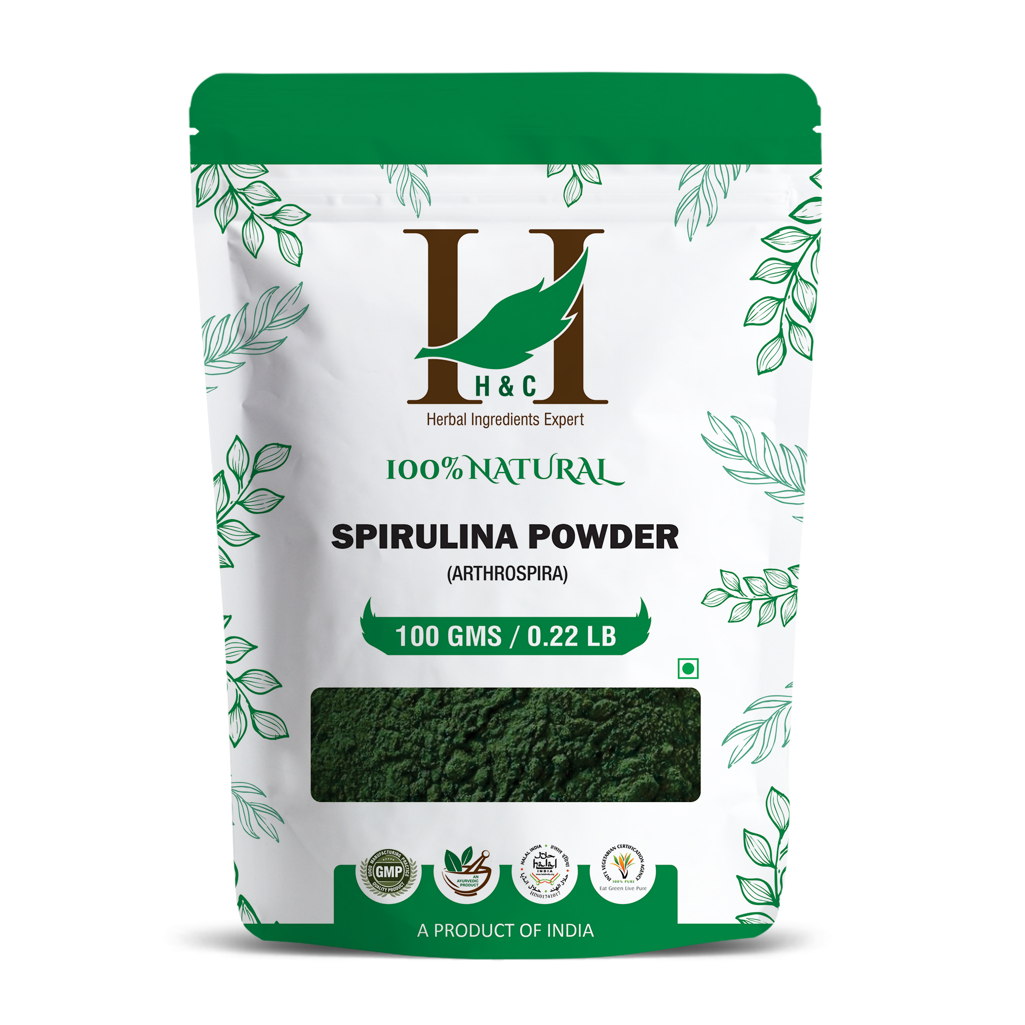 H&C Herbal Spirulina Powder - Distacart