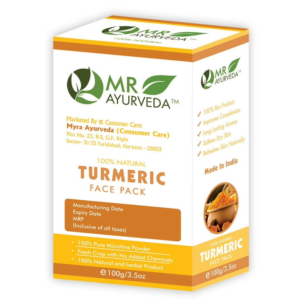 MR Ayurveda Turmeric Face Pack - Distacart