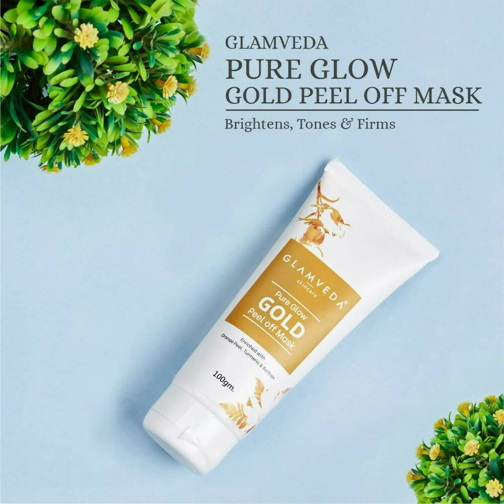 Glamveda Pure Glow Gold Peel Off Mask - Distacart