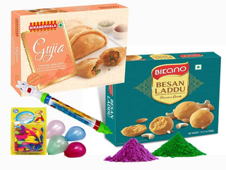 Bikano Besan Laddoo with Holi Gujia - Distacart