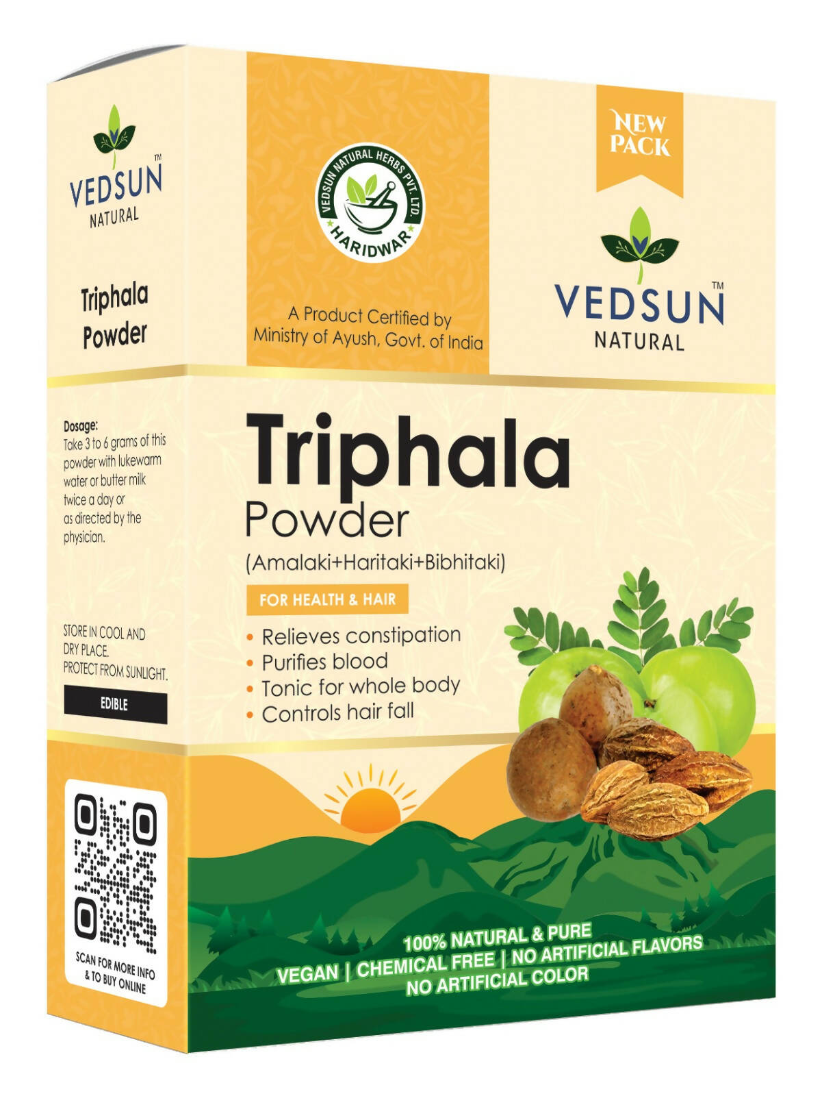 Vedsun Naturals Triphala Powder - Distacart