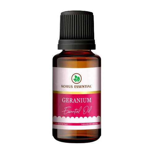 Korus Essential Geranium Essential Oil - Therapeutic Grade - Distacart