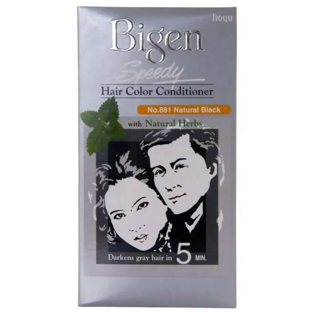 Bigen Hair Colour Conditioner - Natural Black, No. 881 - Distacart