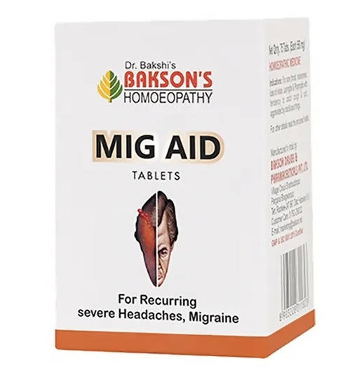 Bakson's Homeopathy Mig Aid Tablets