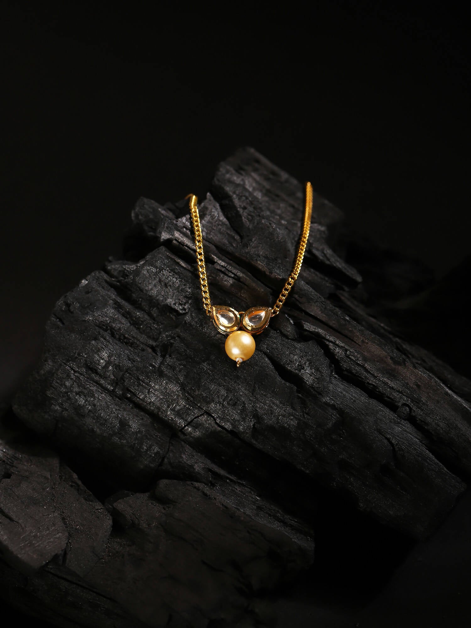 Women's Gold-Plated Necklace - Ruby Raang - Distacart