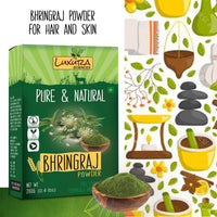 Thumbnail for Luxura Sciences Natural Bhringraj Powder for hair growth and conditioning - Distacart