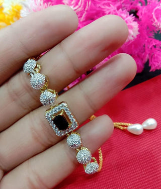 Rhodium-Plated Alloy American Diamond Studded Designer Bracelets - The Pari - Distacart