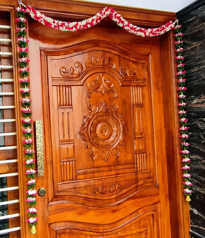 Multicolor Fabric Toran With Side Garlands - Distacart