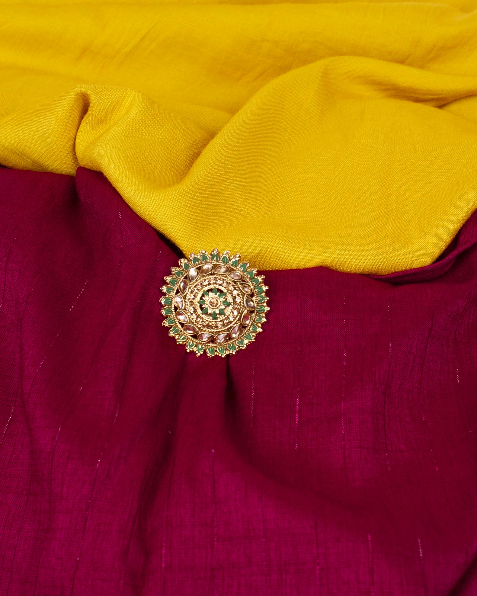 Gold-Plated Alloy Ethnic Designer Cocktail Ring - The Pari - Distacart