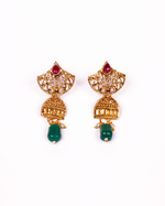 Thumbnail for Gold-Plated Alloy Pearl And Beads Mala Pendant Set - The Pari - Distacart