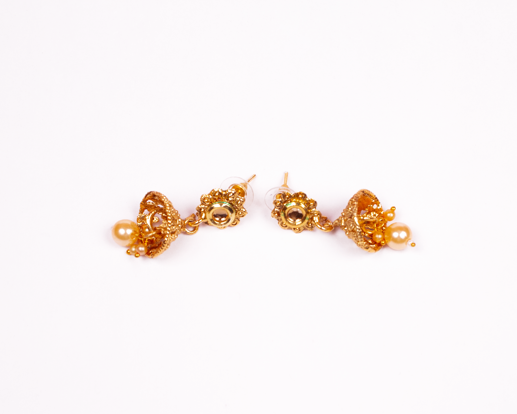 Gold-Plated Alloy Pearl And Beads Mala Pendant Set - The Pari - Distacart