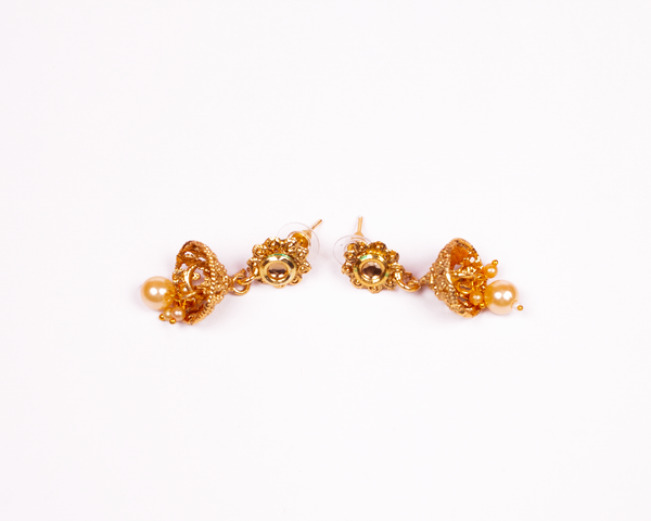 Gold-Plated Alloy Pearl And Beads Mala Pendant Set - The Pari - Distacart