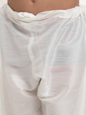 Kalyum White Solid Kurta With Churidaar Pyjamas Set For Boys - Distacart