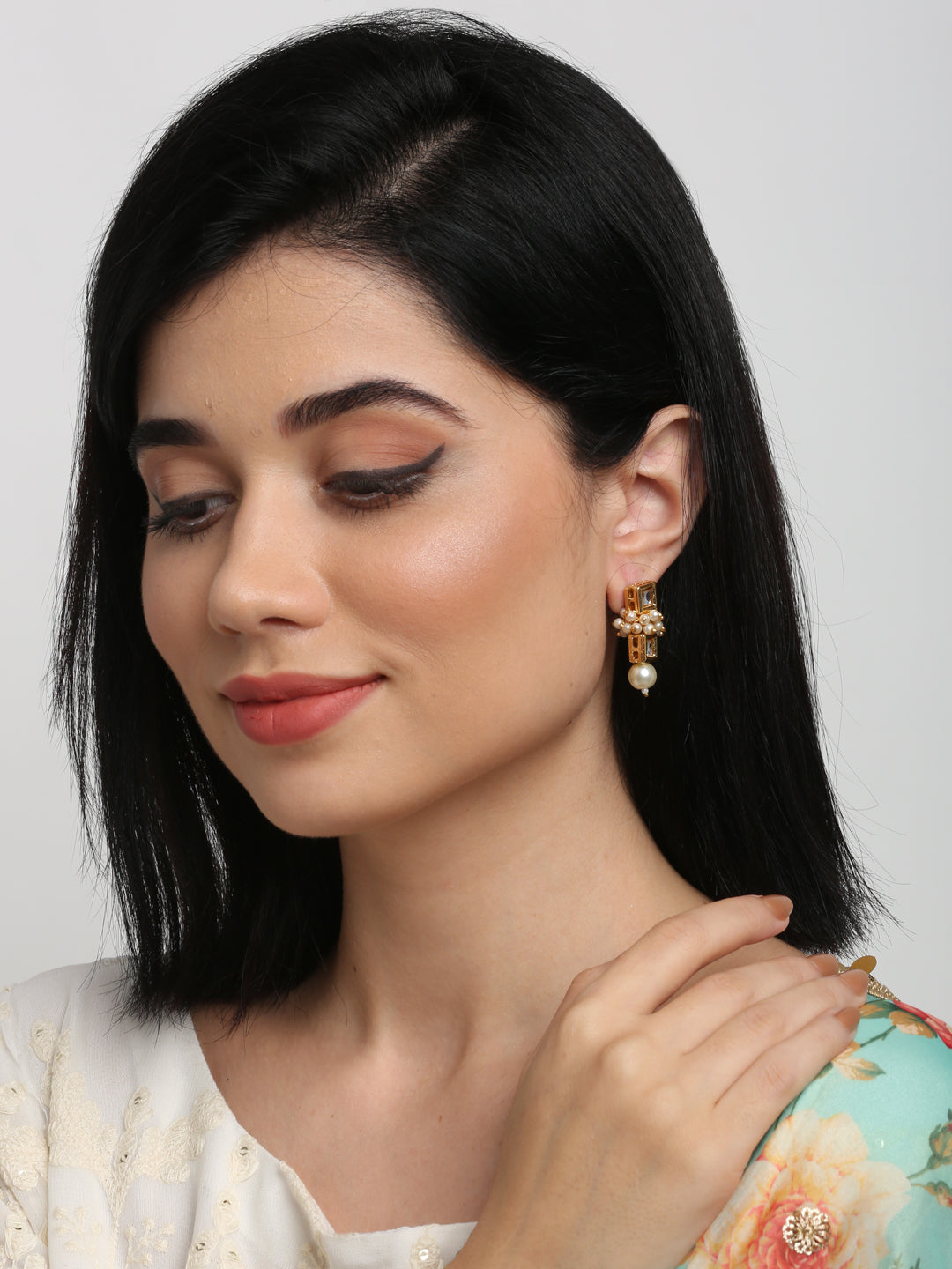 Kundan Studs - Ruby Raang - Distacart