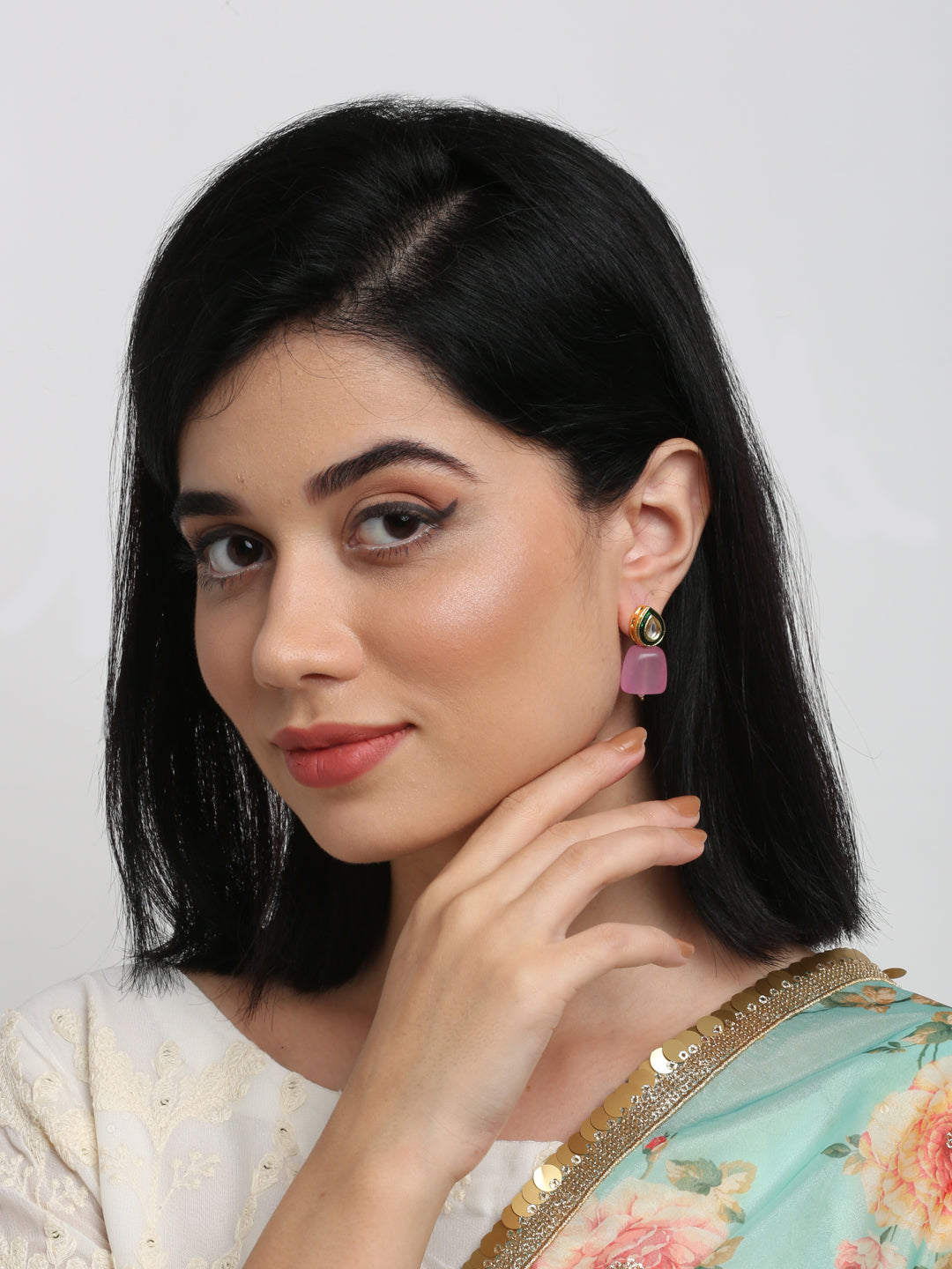 Kundan Studs - Ruby Raang - Distacart