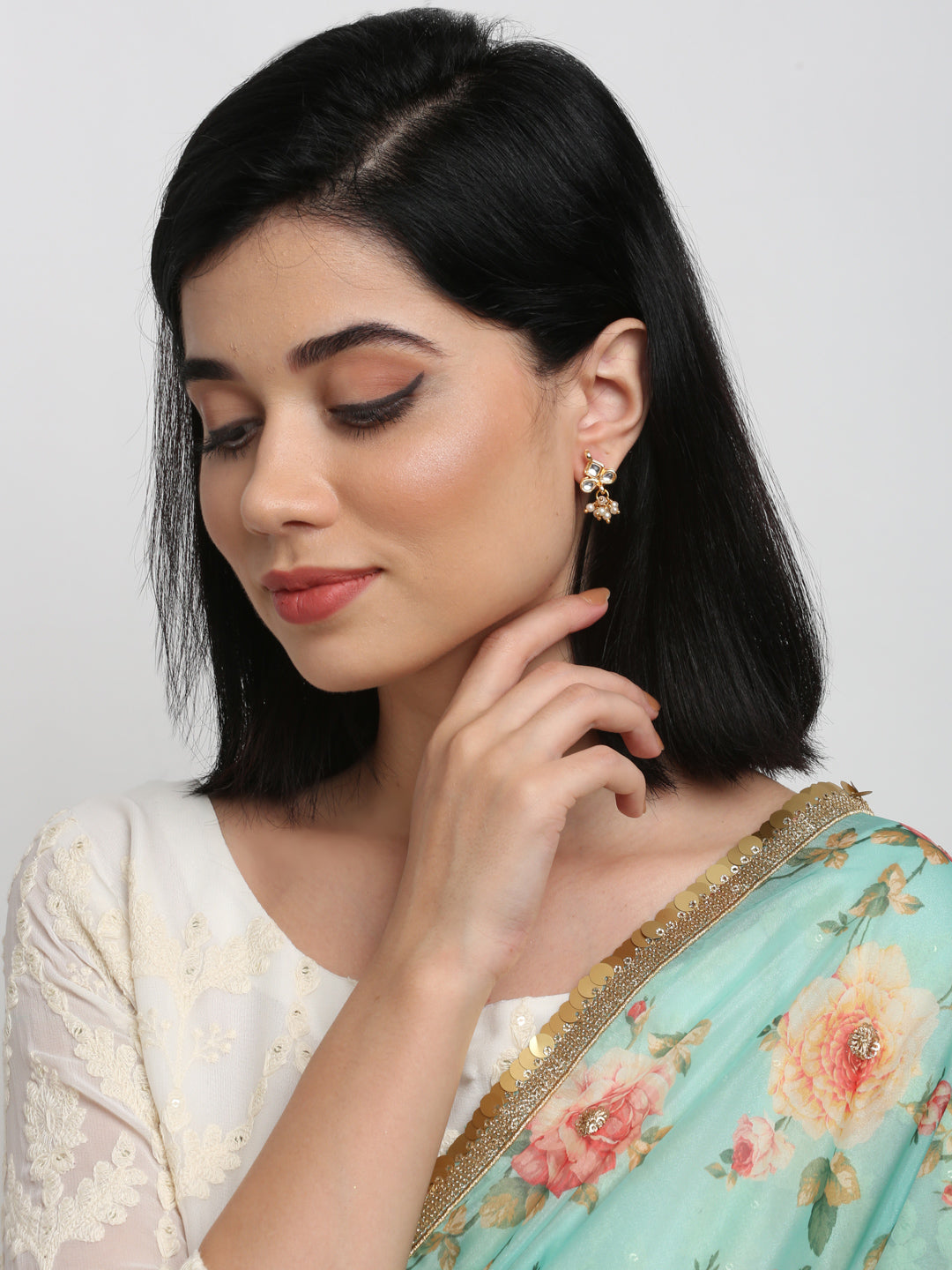 Kundan Studs - Ruby Raang - Distacart