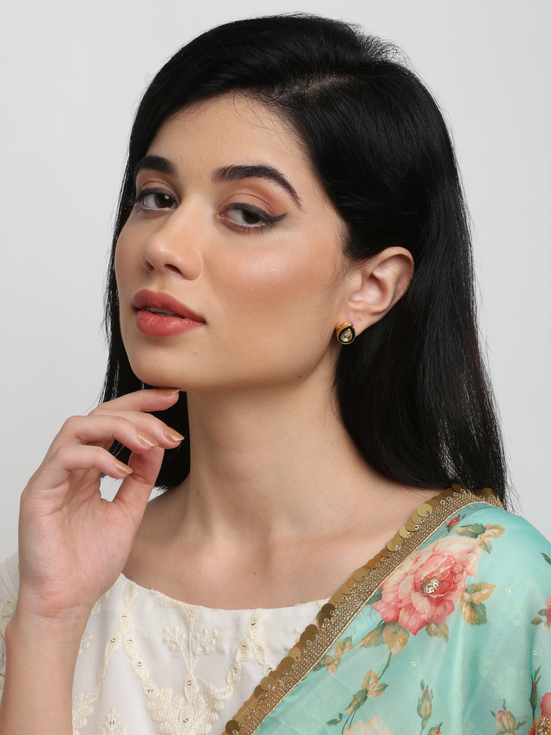 Kundan Studs - Ruby Raang - Distacart