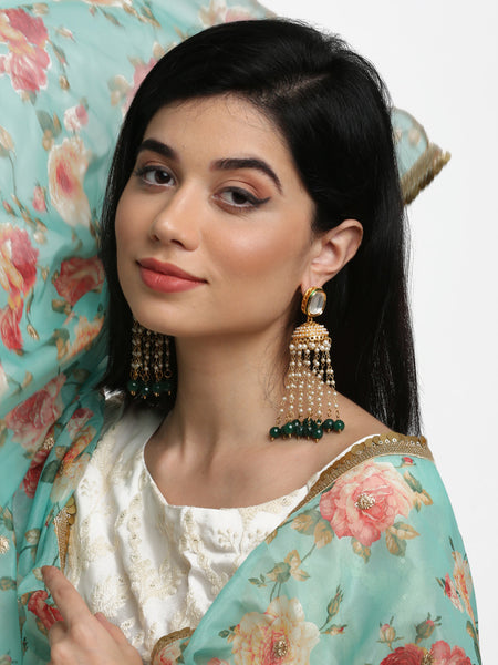 Kundan Earrings - Ruby Raang - Distacart