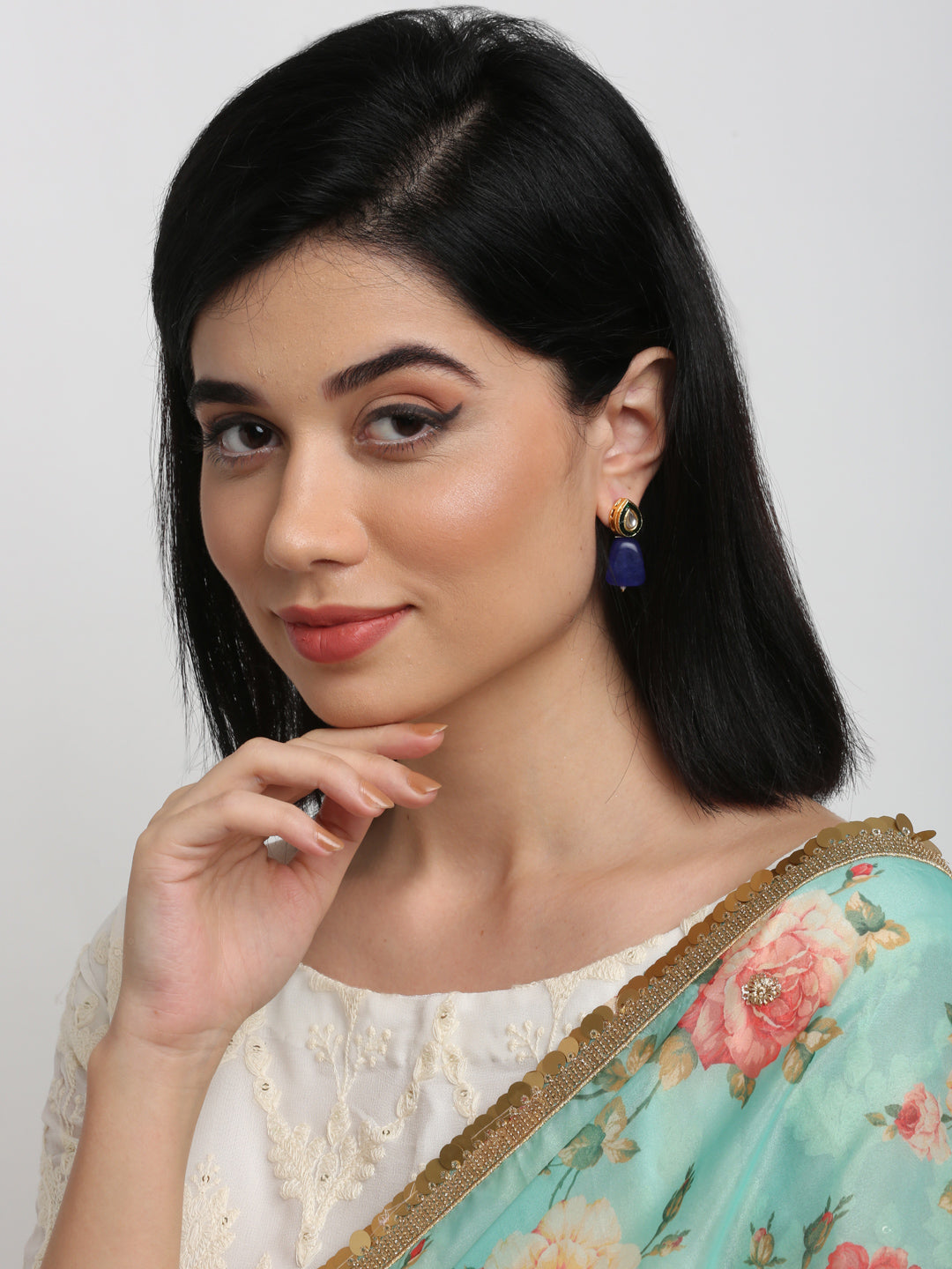 Kundan Studs - Ruby Raang - Distacart