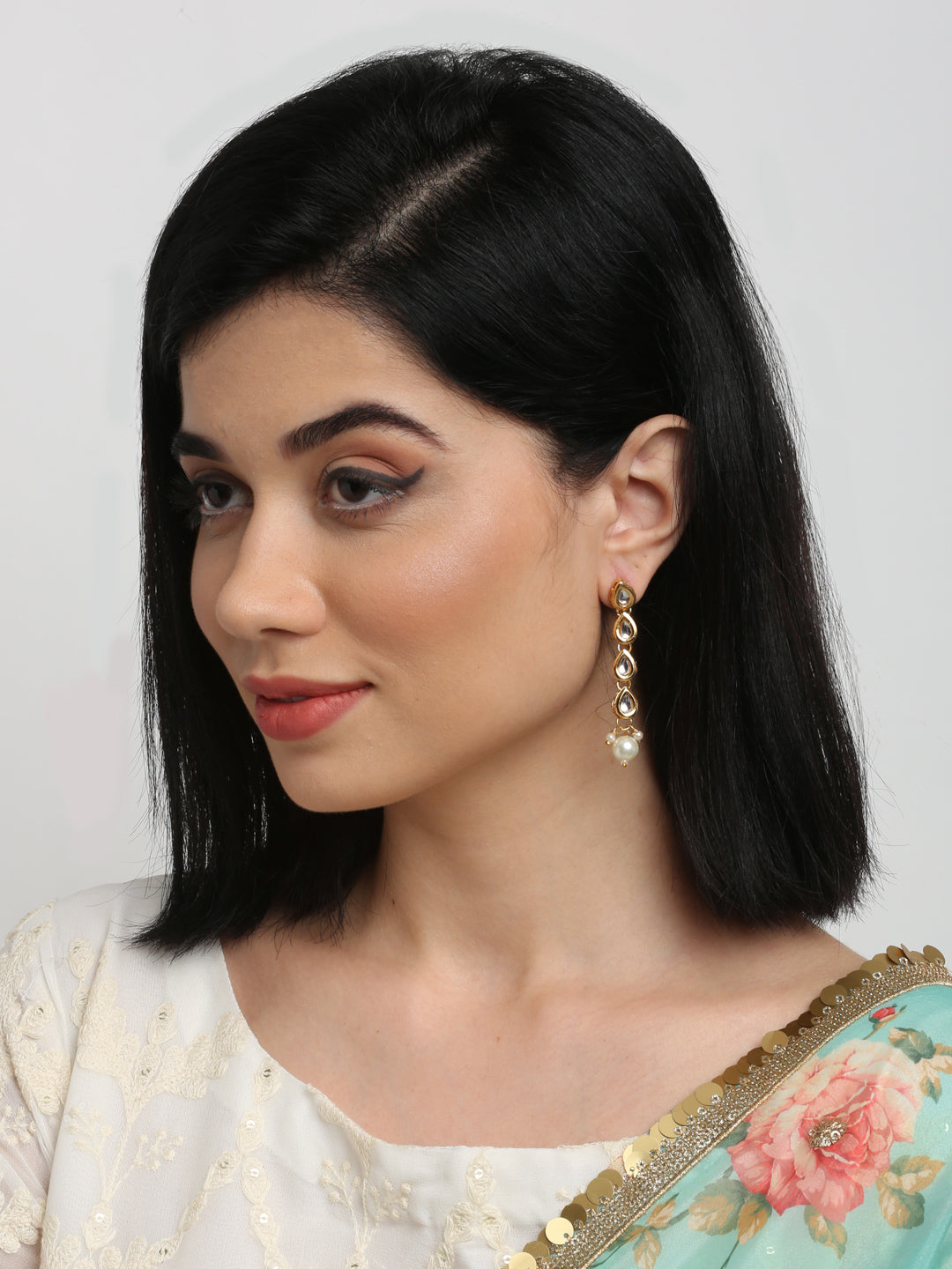 Kundan Earrings - Ruby Raang - Distacart