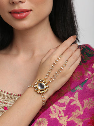 Kundan Bracelet - Ruby Raang - Distacart