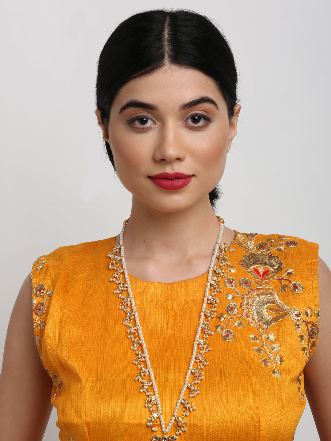 Gold Plated Kundan Choker - Ruby Raang - Distacart