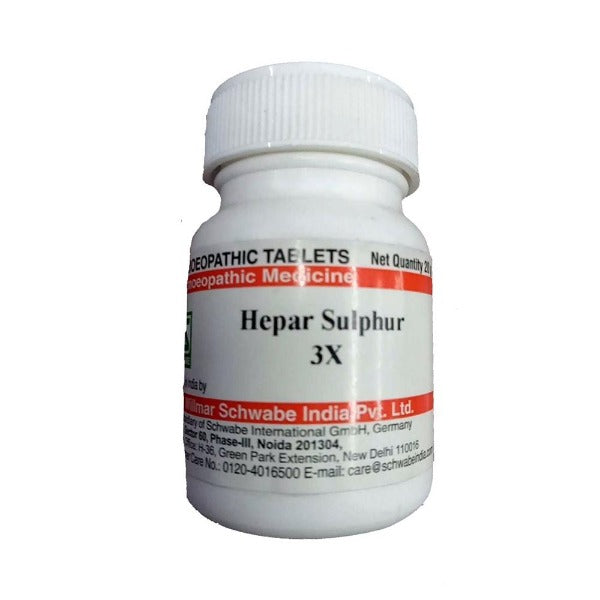 Dr. Willmar Schwabe India Hepar Sulphur Trituration Tablet - Distacart