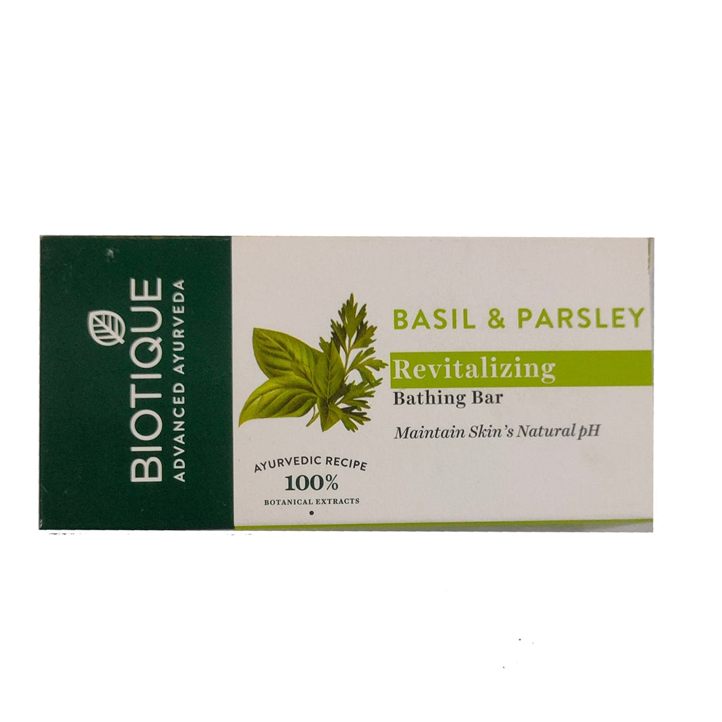 Biotique Advanced Ayurveda Bio Basil & Parsley Revitalizing Body Soap - Distacart