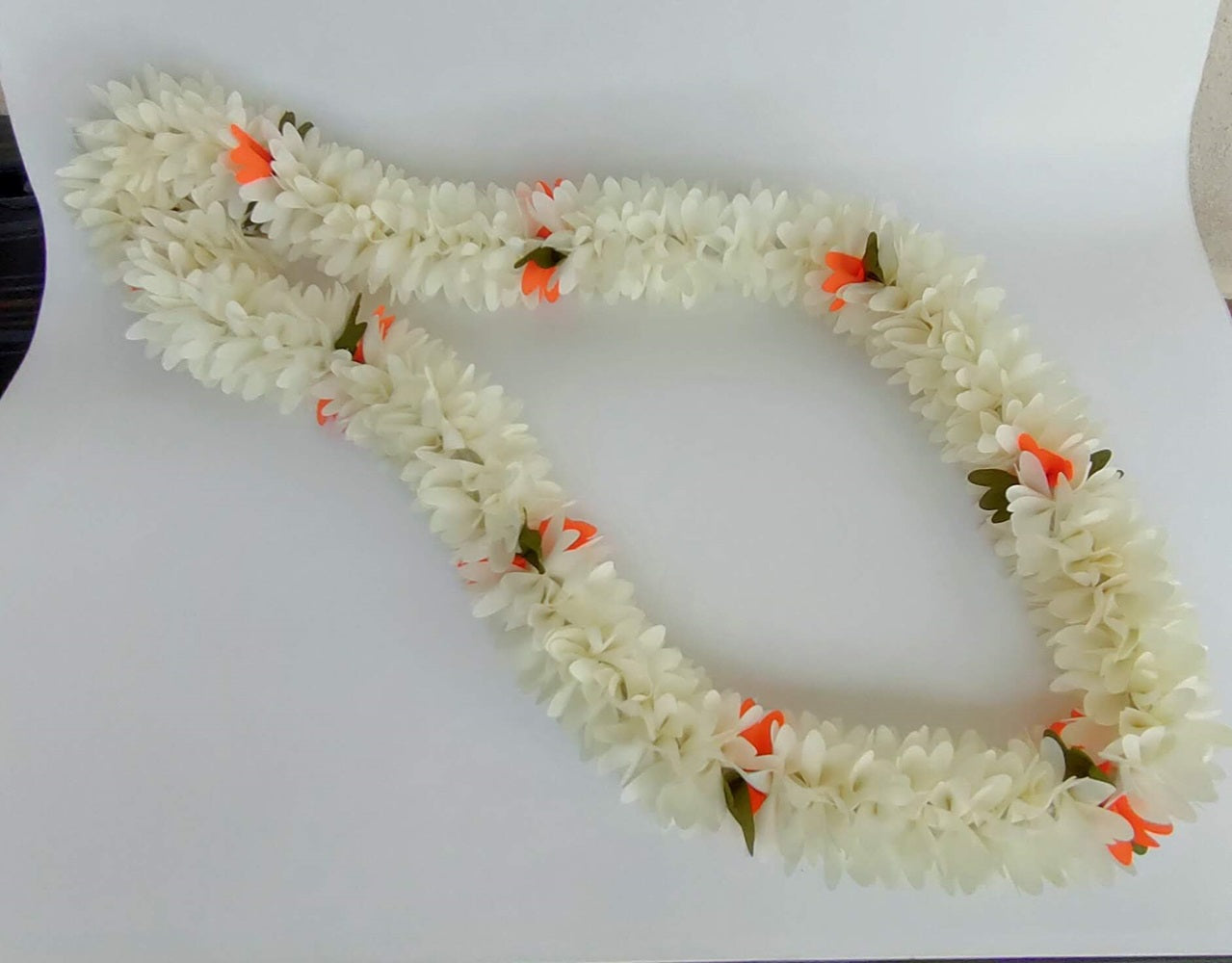 White Fabric Reusable Garland - Distacart