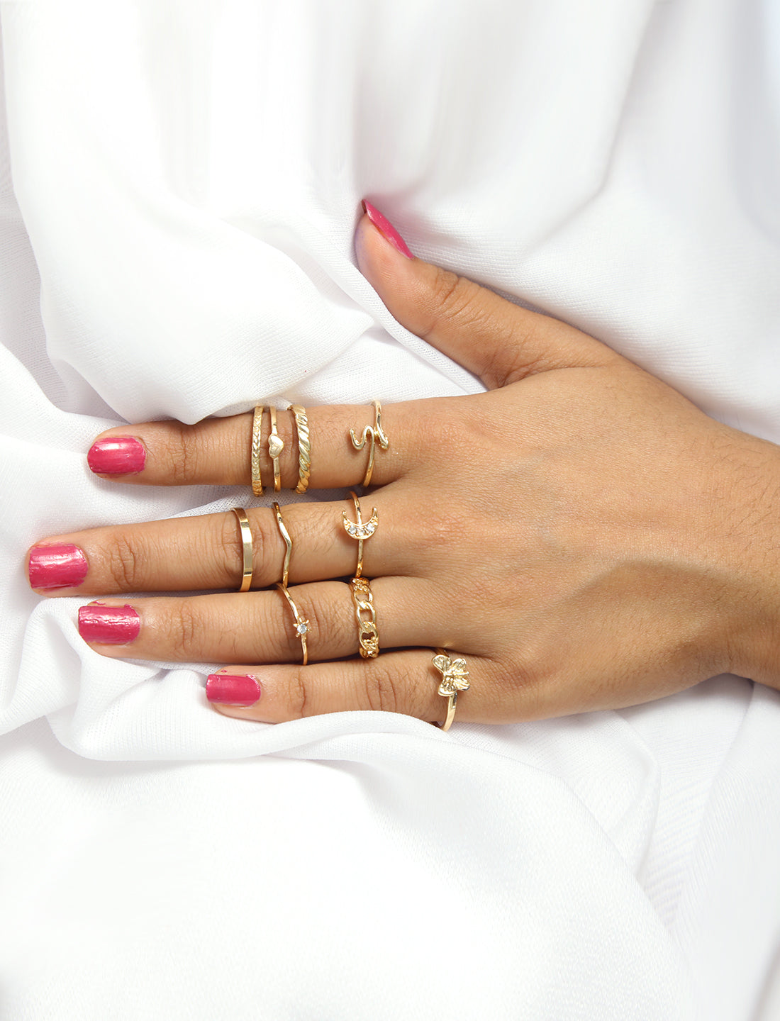 Silver-Plated Alloy Stylish Contemporary Stackable Ring - The Pari - Distacart