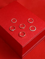 Thumbnail for Gold-Plated Alloy Stylish Contemporary Stackable Ring - The Pari - Distacart