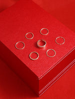 Thumbnail for Gold-Plated Alloy Stylish Contemporary Stackable Ring - The Pari - Distacart