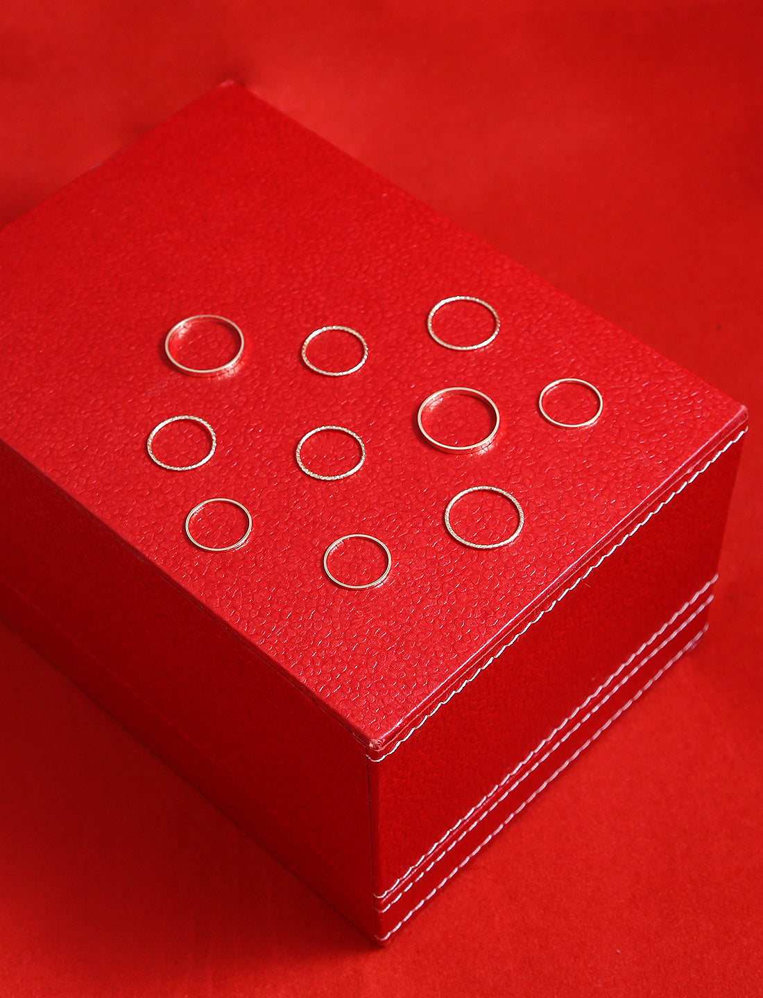 Gold-Plated Alloy Stylish Contemporary Stackable Ring - The Pari - Distacart