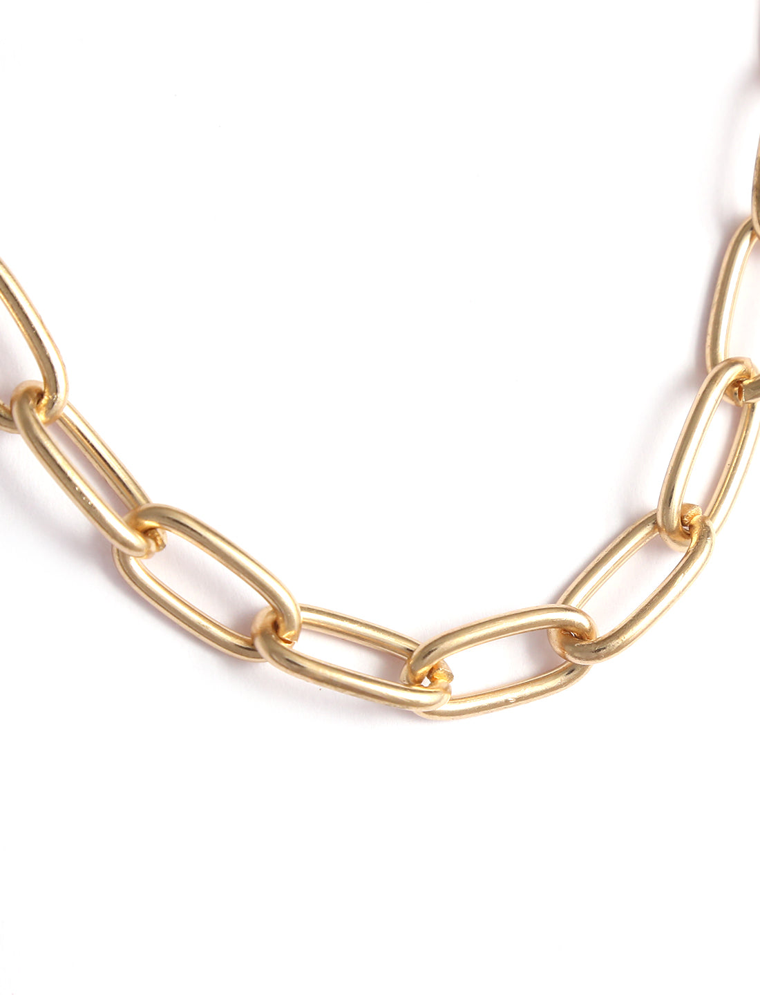 Gold-Plated Alloy Heart Shape Statement Necklace - The Pari - Distacart