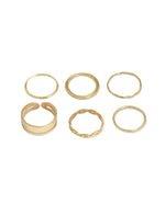 Thumbnail for Gold-Plated Alloy Stylish Contemporary Stackable Ring - The Pari - Distacart
