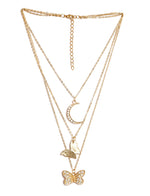 Thumbnail for Gold-Plated Alloy Dienty Look Designer Necklace - The Pari - Distacart