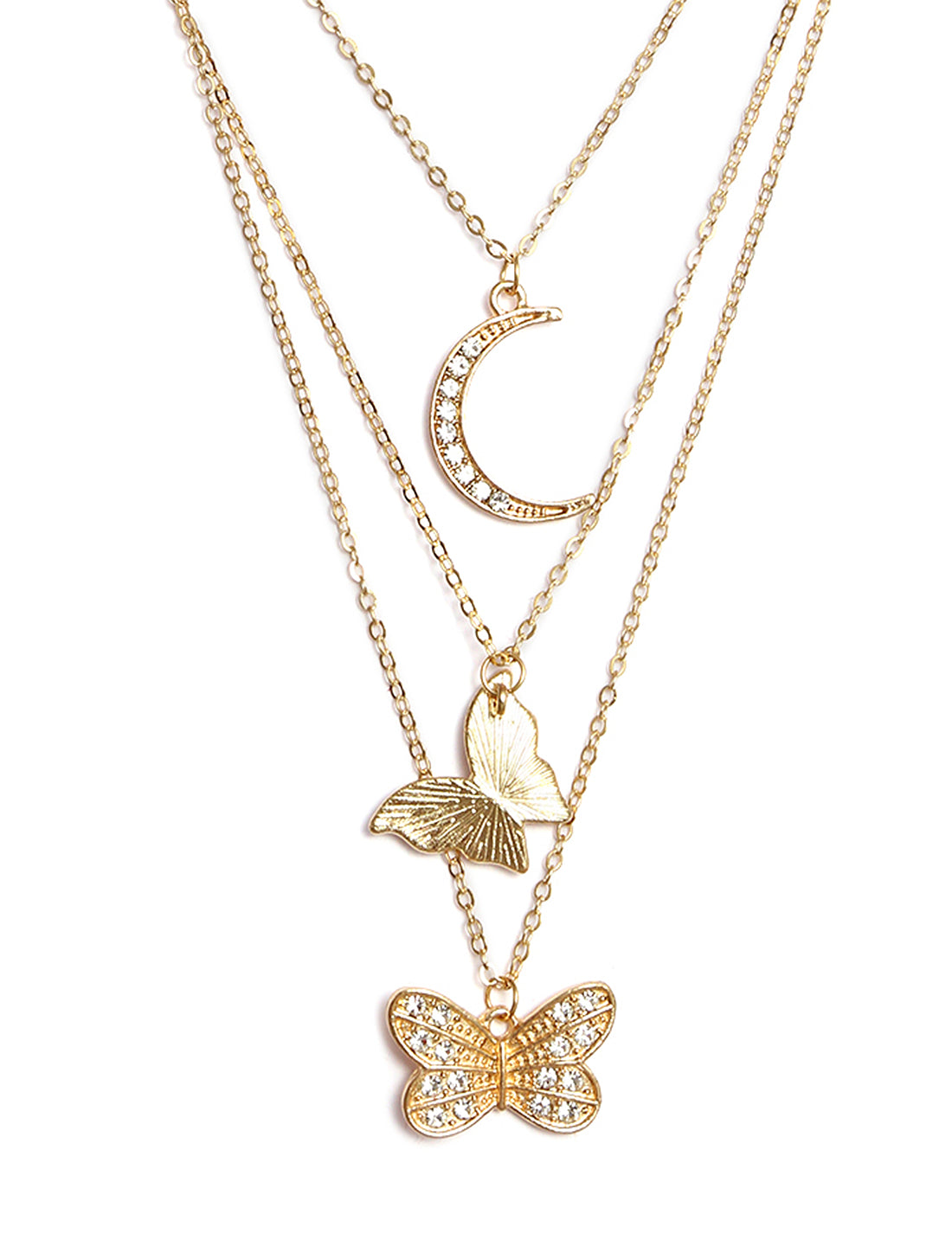 Gold-Plated Alloy Dienty Look Designer Necklace - The Pari - Distacart