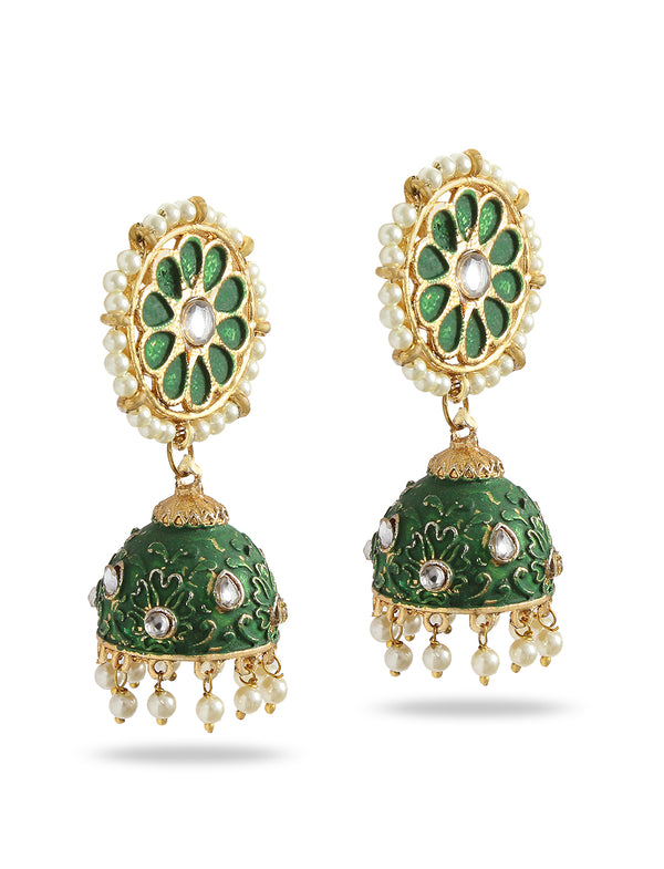 Silver-Plated Alloy Diva Look Stylish Contemporary Earrings - The Pari - Distacart