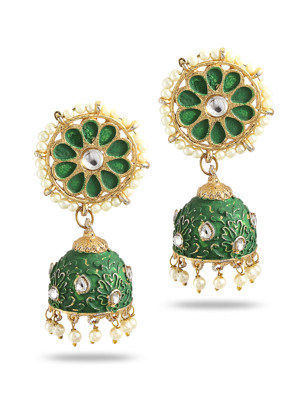 Silver-Plated Alloy Diva Look Stylish Contemporary Earrings - The Pari - Distacart