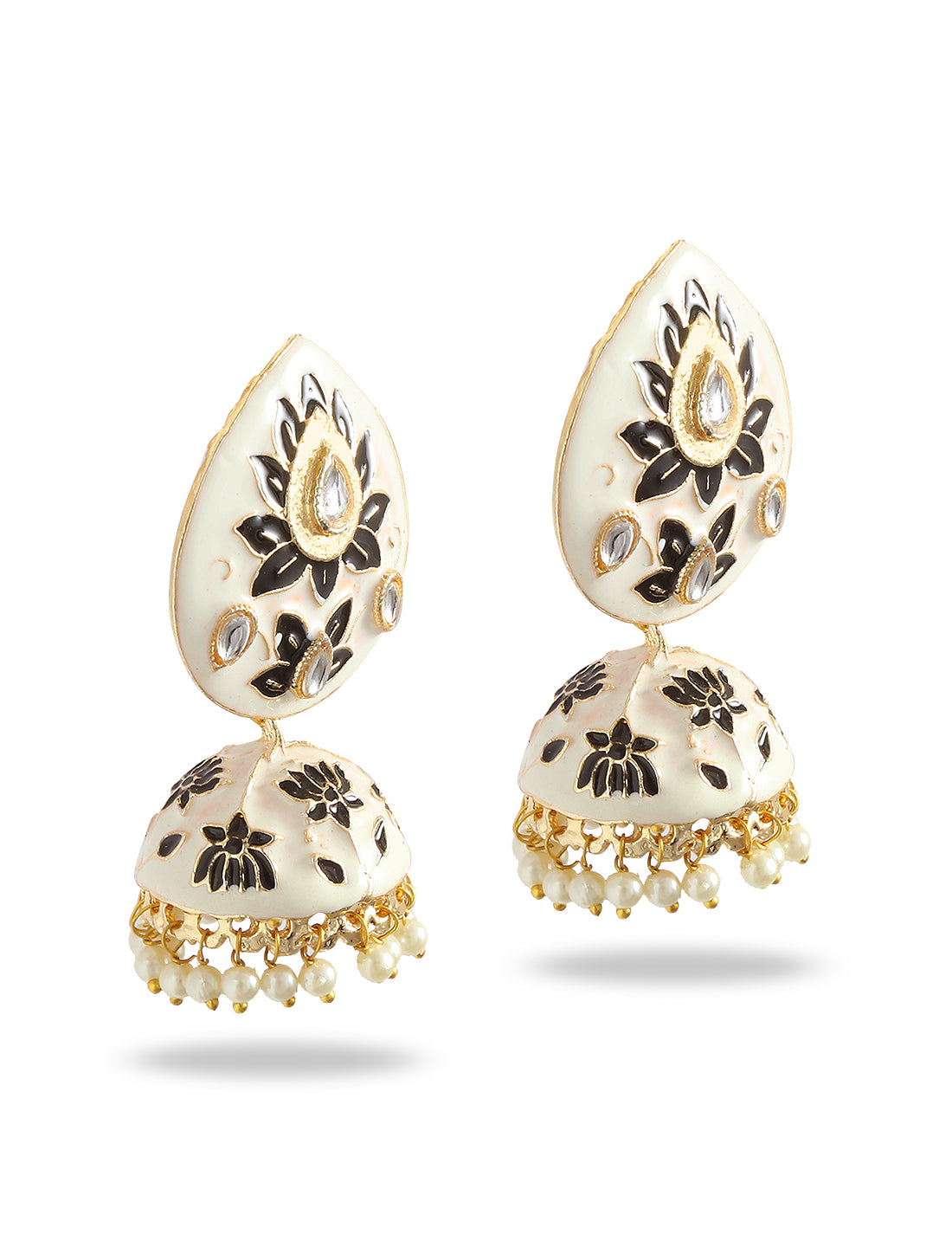 Silver-Plated Alloy Diva Look Stylish Contemporary Earrings - The Pari - Distacart
