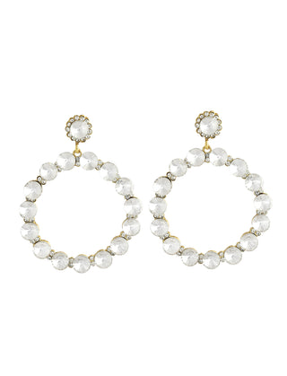 Gold-Plated Alloy Diva Look Stylish Contemporary Earrings - The Pari - Distacart