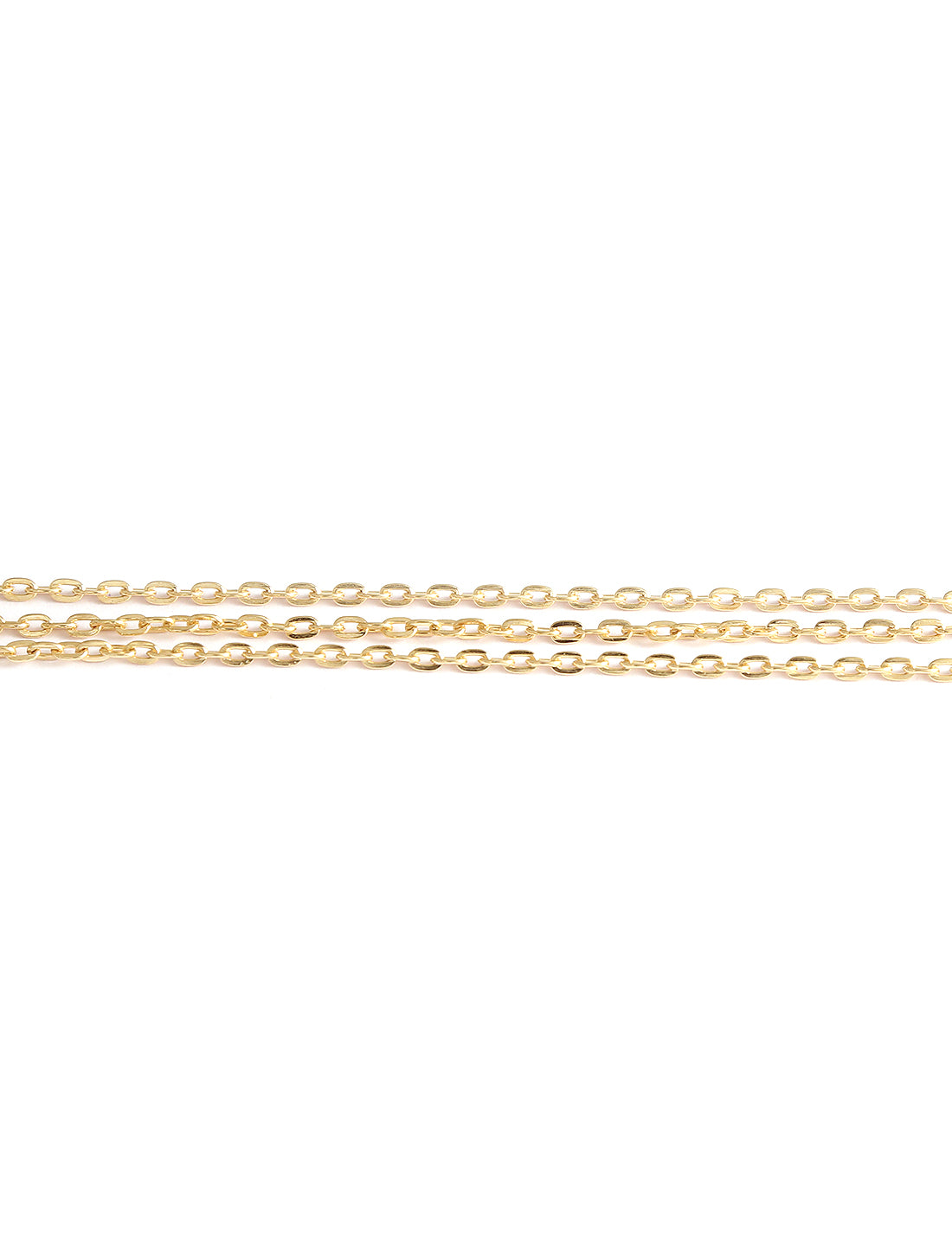 Gold-Plated Alloy Tripple Chain Necklace - The Pari - Distacart