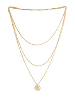 Thumbnail for Gold-Plated Alloy Tripple Chain Necklace - The Pari - Distacart