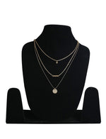 Thumbnail for Gold-Plated Alloy Stone Plate & Coin Charm Necklace - The Pari - Distacart
