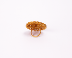 Thumbnail for Gold-Plated Alloy Classic Ethnic Cocktail Ring - The Pari - Distacart