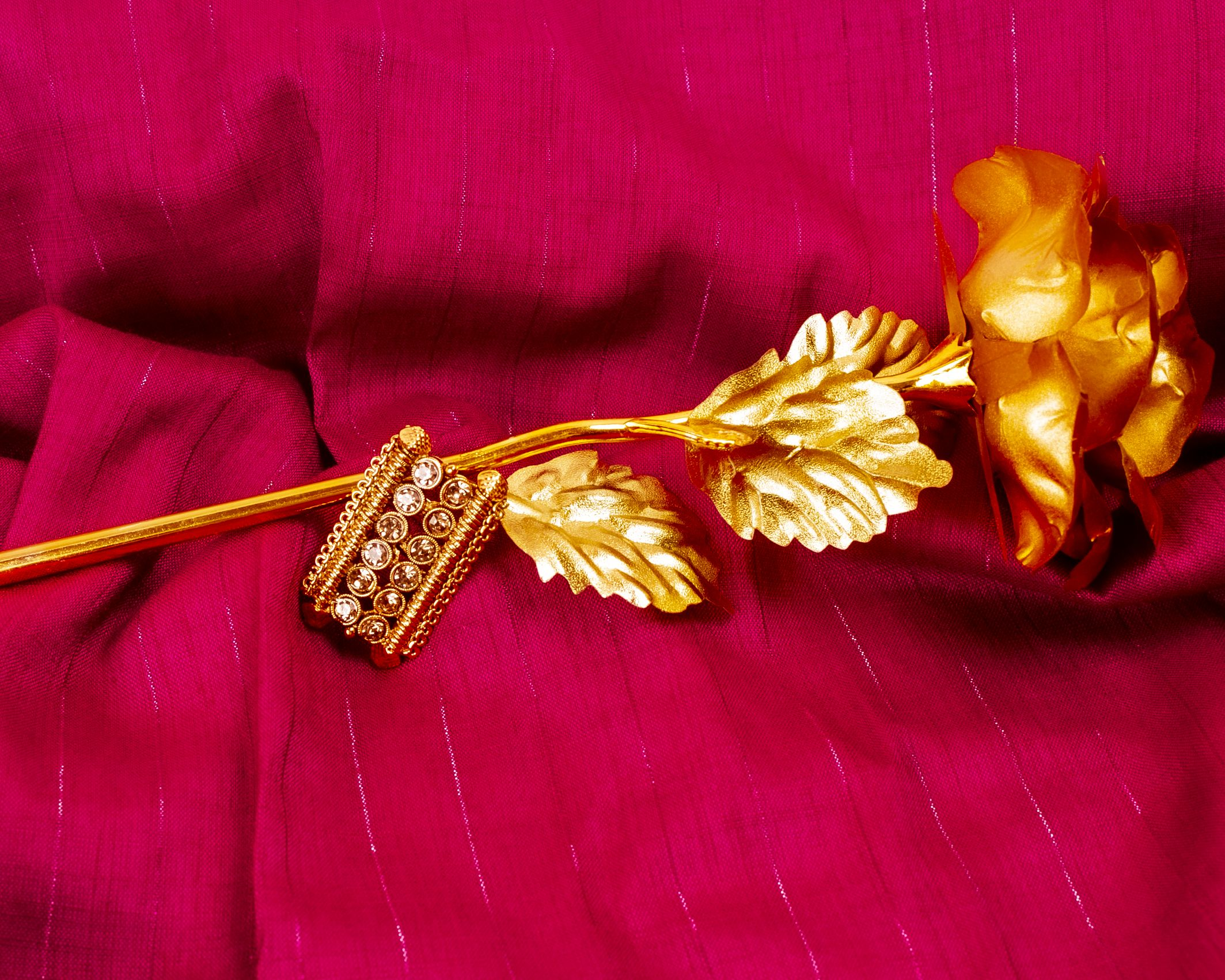 Gold-Plated Alloy Ethnic Designer Cocktail Ring - The Pari - Distacart