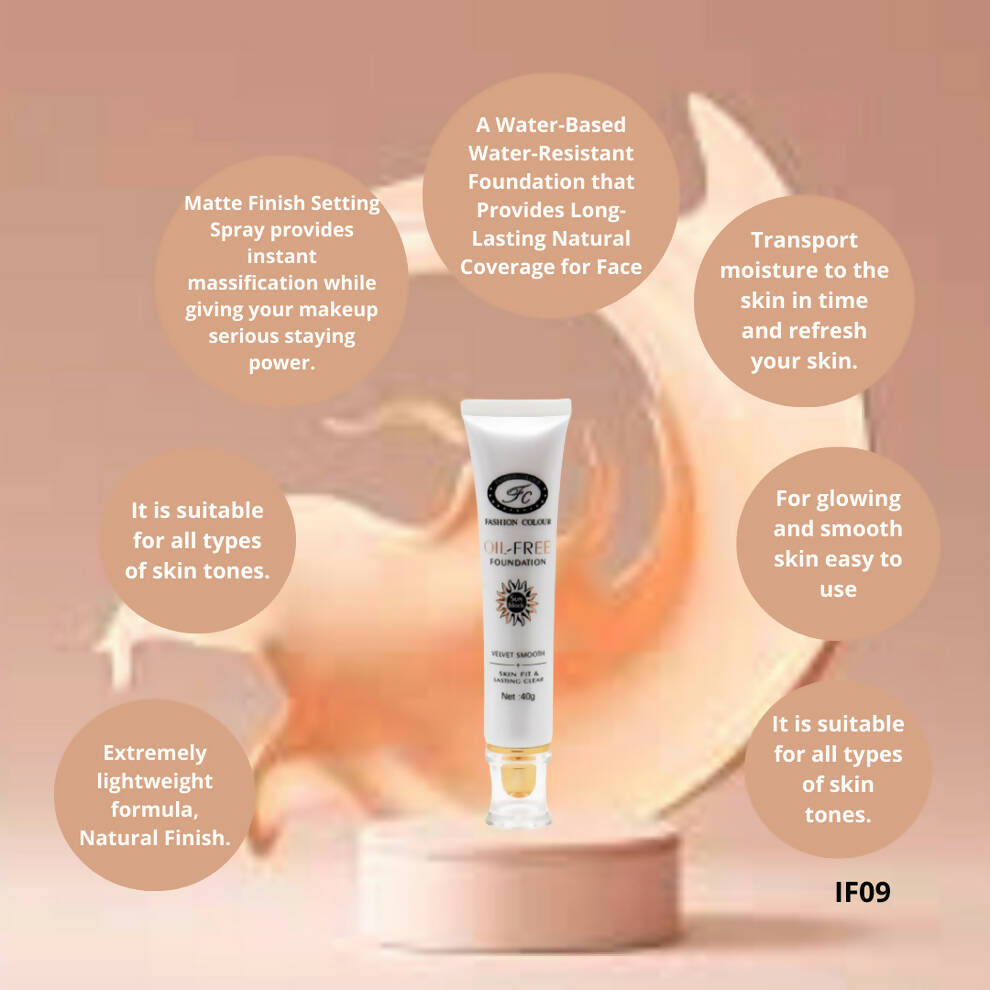 Fashion Colour Oil Free Sunscreen Foundation - Distacart