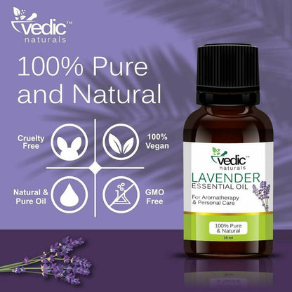 Vedic Naturals Lavender Essential Oil - Distacart