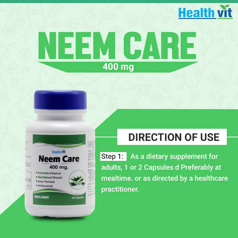 Healthvit Neem Care Capsules - Distacart